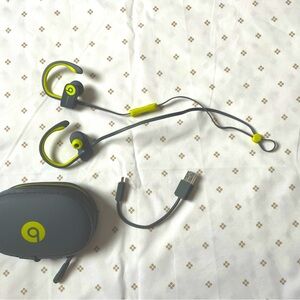 Beats By Dre. Gray/ Lime Green Headphones